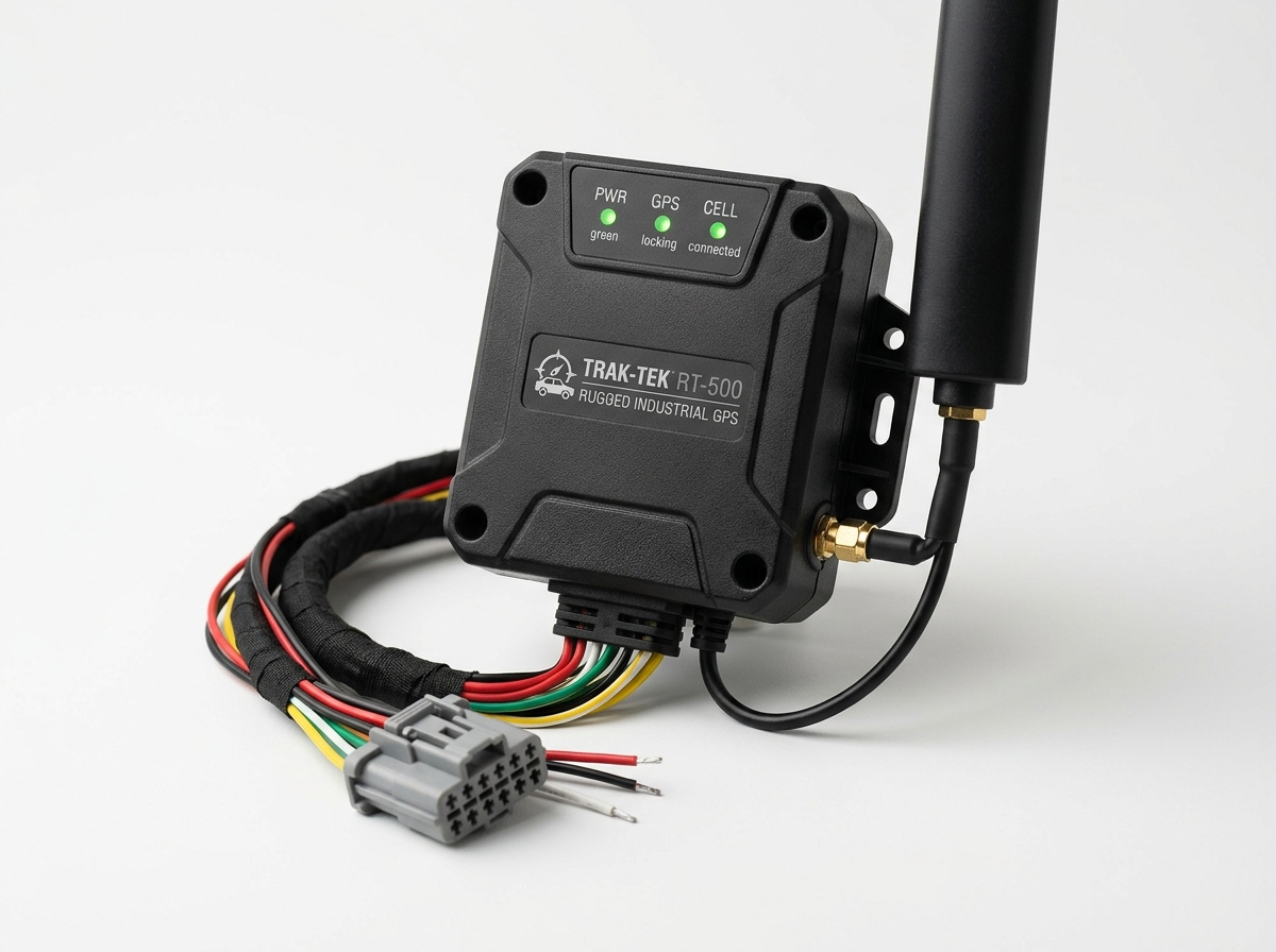 Rugged industrial GPS telematics terminal