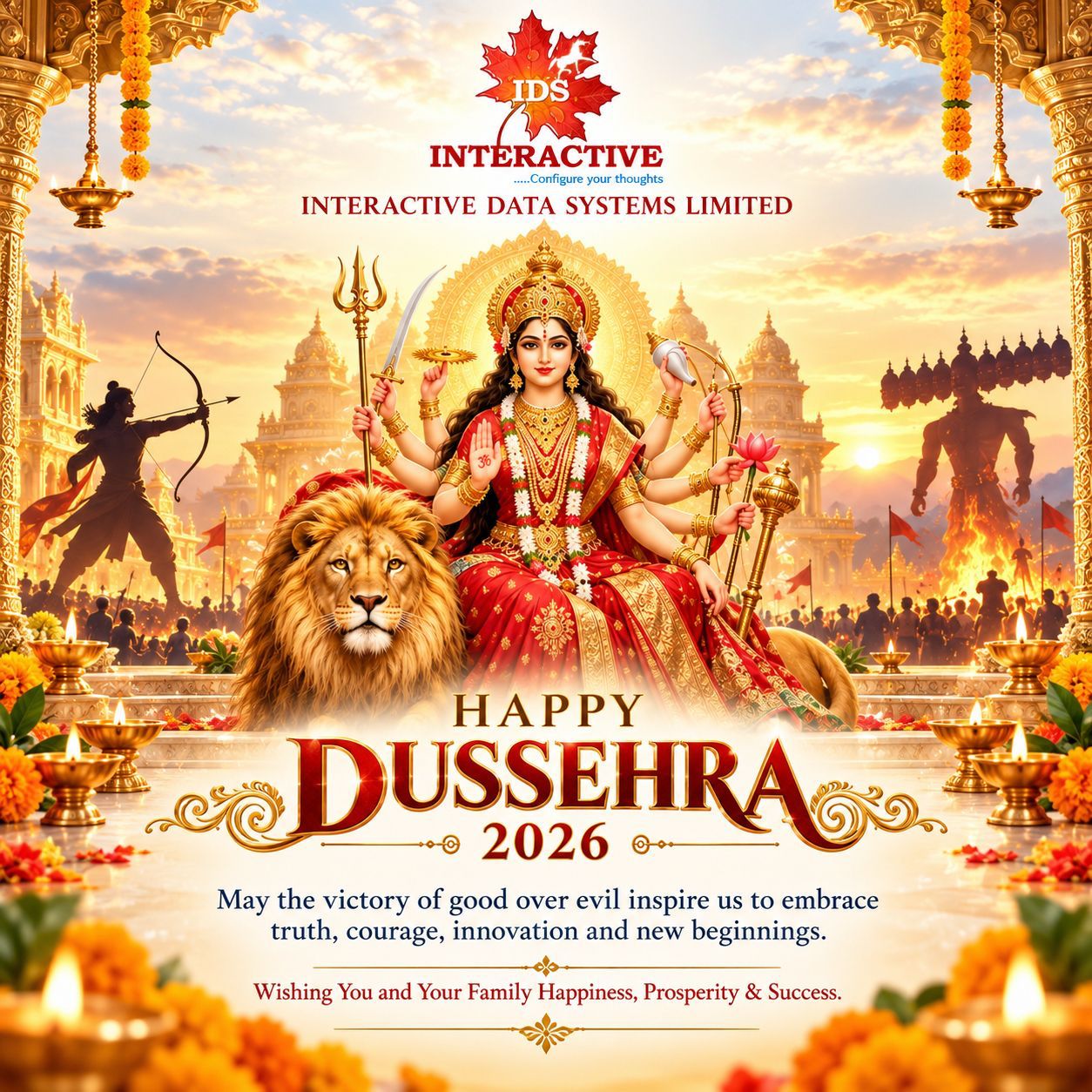 Happy Dussehra 2026 from Interactive Data Systems Limited